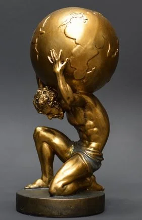 Statuette d'Atlas supportant le Monde